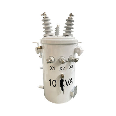 kopen 10kva enkelfasige paal gemonteerde transformator olie ondergedompeld type 4160V tot 240V online vervaardiging