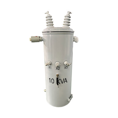 kopen 10Kva enkelfasige paal gemonteerde transformator stap-down olie kracht elektrisch 12470V tot 240v online vervaardiging