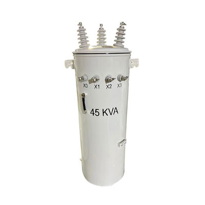 kopen Driefasige paal gemonteerde transformator olie ondergedompeld 13800V tot 480Y/277V 75KVA online vervaardiging