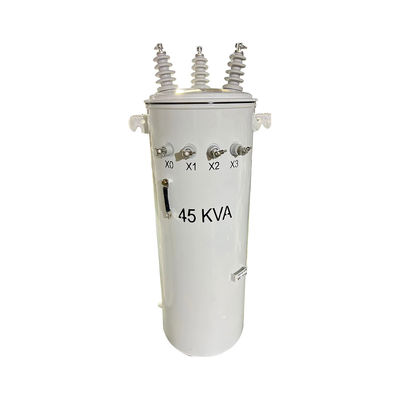 kopen 75KVA Driefasige transformator olie ondergedompeld 13800V tot 480V online vervaardiging