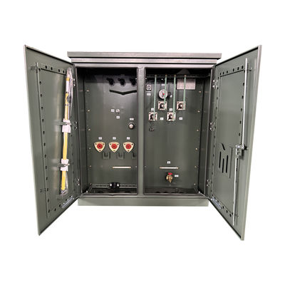 kopen 500kva Driefasen Pad gemonteerde transformatorvermogen 12000V tot 208Y 304 SS NEMA 3R Radiële voeding online vervaardiging