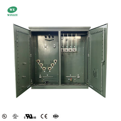 kopen 2500kva Driefasige pad gemonteerde transformator ANSI IEEE Standaard Elektriciteitsvermogen 12,47kv Tot 4160V online vervaardiging