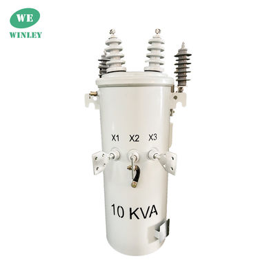 kopen 10 Kva ANSI / IEEE Standard Single Phase Pole Mounted Distribution Transformer 2 Draad 4160V tot 120V Vermogen online vervaardiging