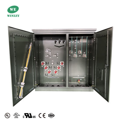 kopen 1000Kva Driefasen Pad gemonteerde transformator Loop Voeding 34,5KV tot 208V UL gecertificeerd online vervaardiging