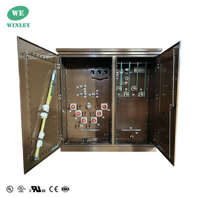 kopen 3 fase pad gemonteerde transformator distributie stap naar beneden 1000Kva 34500V tot 208Y olie ondergedompeld aangepaste kleur UL / CUL online vervaardiging