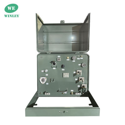 kopen Woonruimte 200 Kva enkelfasen pad gemonteerd transformator distributie olie ondergedompeld 34500V tot 120V online vervaardiging