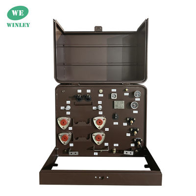 kopen 1 Fase pad gemonteerde transformator Olie ondergedompelde distributietransformator 7200V ANSI IEEE normen online vervaardiging