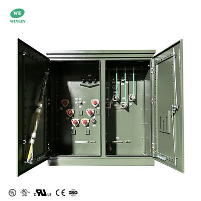 kopen 500 Kva Driefasen Pad gemonteerde transformator olie ondergedompeld voor residentiële elektriciteitsdistributie 12.47KV met UL cUL vermeld online vervaardiging