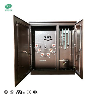 kopen UL-certificaat 300kva Driefasen-pad gemonteerde transformator-lusvoeding 12470V tot 208Y ANSI IEEE-normen online vervaardiging
