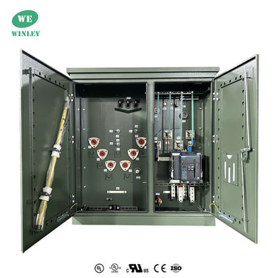 kopen UL 350KVA Residential Pad gemonteerde transformator 3 Phse olie ondergedompeld 12470V tot 208Y ANSI C57 online vervaardiging