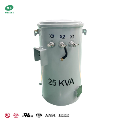kopen UL-lijst 25Kva Single Phase Pole Mounted Overhead Distribution Transformer 7200V tot 120V DOE 2016 CSA ANSI IEEE Normen online vervaardiging
