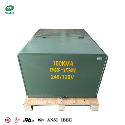 kopen IEEE Standard UL Gecertificeerd 100Kva Single Phase Padmount Type Transformer Loop Feed 12,47KV Tot 240/120V online vervaardiging