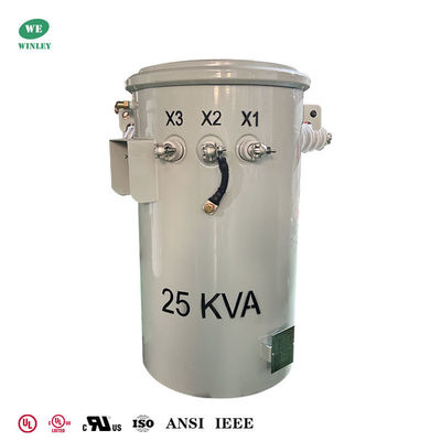 kopen 25Kva Single Phase Pole Mounted  Distribution Transformer Oil-immersed 7.2KV To 120V UL/cUL Listed online vervaardiging