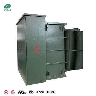 kopen Pad Mounted Transformer 3 Phase 1000Kva 34.5Kv to 208V Radial Feed Ceramic Sleeve oil immersed power transformer online vervaardiging