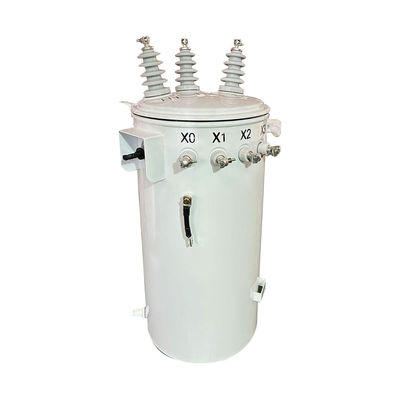 30kva Driefasige paal gemonteerde stapsgewijze oliekracht elektrische transformator 12KV tot 208V
