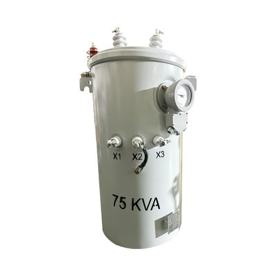 75 Kva elektriciteitstransformator Olie-type Distributie Eenfasige paal gemonteerde transformator 2400/4160GrdY