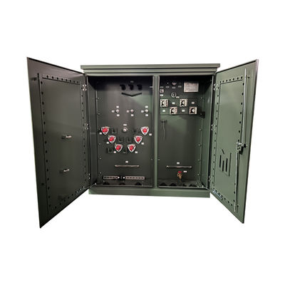3 fase pad gemonteerde distributietransformator 3750 Kva 13,2KV dode voorloopvoeding