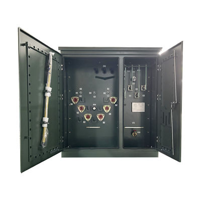 225kva 3 fase pad gemonteerde transformator 4160V tot 208 ANSI IEEE