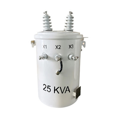 25KVA enkelfasige transformator met paalverdeling 4160V tot 120V ANSI / IEEE C57