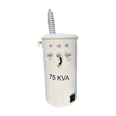 75 kVA enkelfasige polen gemonteerde transformator IEEE/ANSI normen 12470V tot 480V Power Pole Transformer