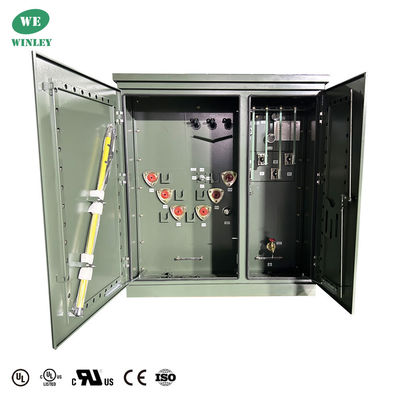 75 Kva 3 fase pad gemonteerde transformator vloeistof - gevuld 13.2KV DOE 2016 Efficiëntie UL/cUL gecertificeerd