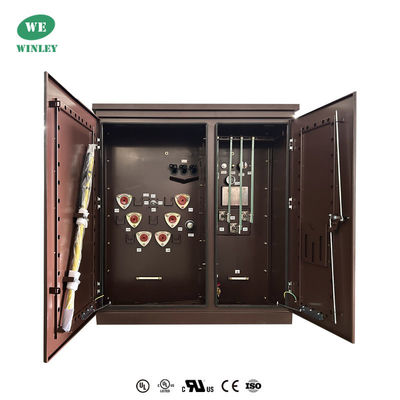 45Kva Driefasen Pad gemonteerd Transformer Olie ondergedompeld Distributie 12470V Step Down UL gecertificeerd