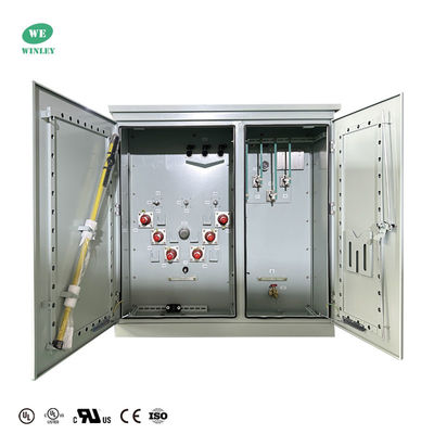 UL gecertificeerd 500Kva 3 fase Pad gemonteerde transformator Residential Power Distribution 34.5KV ANSI IEEE DOE 2016 Normen