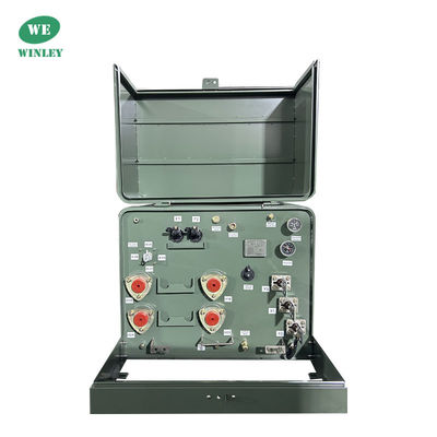 Transformator met een enkelfasenpad, olie ondergedompeld, distributie 25kva 12,47KV