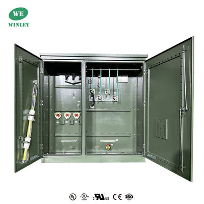 2100Kva Driefasen Pad gemonteerde transformator Olie ondergedompelde distributie 13800 tot 480V IEEE C57