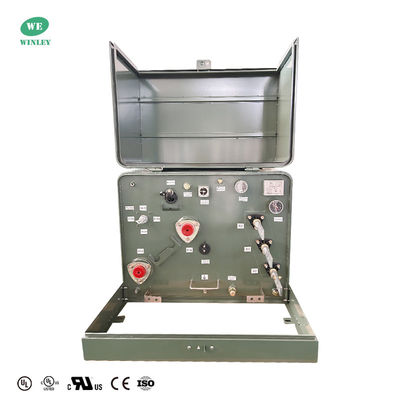 UL Geplaatst 167kVA Single Phase Pad Mounted Transformer 13800V tot 120V Olie ondergedompelde distributie transformator ANSI IEEE normen