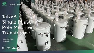 15kva Paalgemonteerde Transformator 13.8kv Olie Ondergedompelde Machtstransformator CSA C2.2 Standaard cUL Gecertificeerd