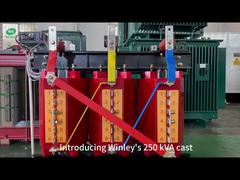 250 kVA Gietspoel Transformator Droog Type 400v Giet Harst Elektrische Distributie Transformatoren